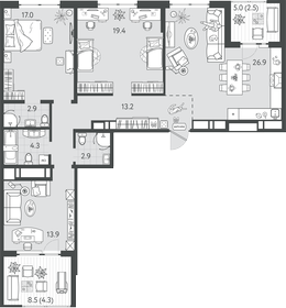 112,3 м², 3-комнатная квартира 35 000 000 ₽ - изображение 47