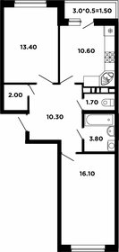 52,2 м², 2-комнатная квартира 11 000 000 ₽ - изображение 37