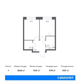 32,2 м², 1-комнатная квартира 6 600 000 ₽ - изображение 51