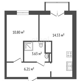 Квартира 35,2 м², 1-комнатная - изображение 3