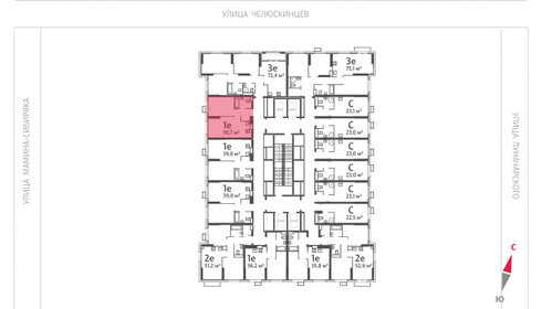 39,9 м², 1-комнатная квартира 7 305 690 ₽ - изображение 9