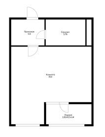 Квартира 27,7 м², студия - изображение 1