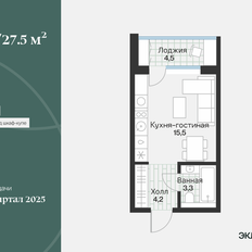 Квартира 25,2 м², студия - изображение 2