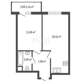 Квартира 39,9 м², 1-комнатная - изображение 4