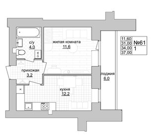 21 м², 1-комнатная квартира 3 550 000 ₽ - изображение 84
