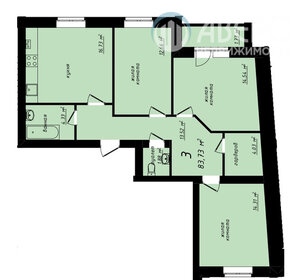 81,9 м², 3-комнатная квартира 6 500 000 ₽ - изображение 1