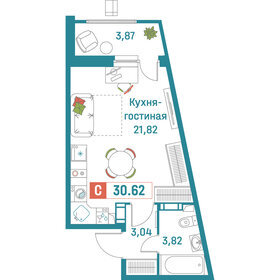 27,5 м², квартира-студия 6 194 920 ₽ - изображение 16