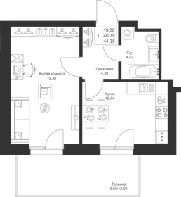 38,2 м², 1-комнатная квартира 7 221 690 ₽ - изображение 27