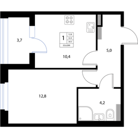 35,8 м², 1-комнатная квартира 5 200 000 ₽ - изображение 38