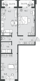 72 м², 2-комнатная квартира 14 760 000 ₽ - изображение 20
