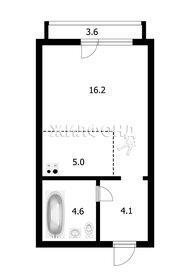 Квартира 29,9 м², 1-комнатная - изображение 1