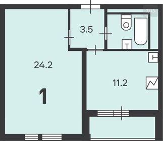 40,2 м², 1-комнатная квартира 13 600 000 ₽ - изображение 48