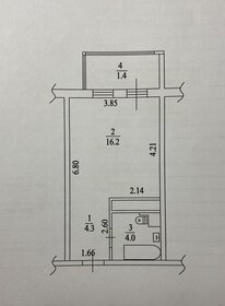 Квартира 24,5 м², студия - изображение 1