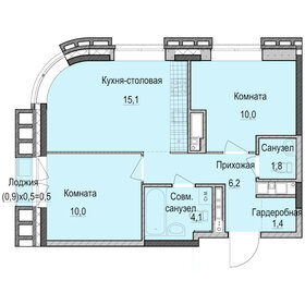 55 м², 2-комнатная квартира 9 355 500 ₽ - изображение 25