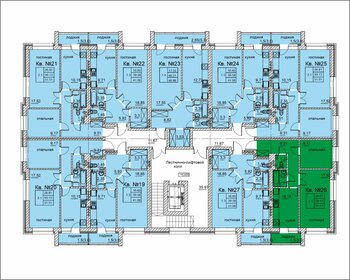 51,5 м², 2-комнатная квартира 6 696 300 ₽ - изображение 39