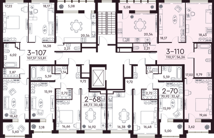 121 м², 3-комнатная квартира 41 113 448 ₽ - изображение 92