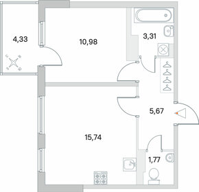 39,3 м², 1-комнатная квартира 6 707 000 ₽ - изображение 17