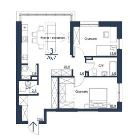 92 м², 3-комнатная квартира 14 000 000 ₽ - изображение 26