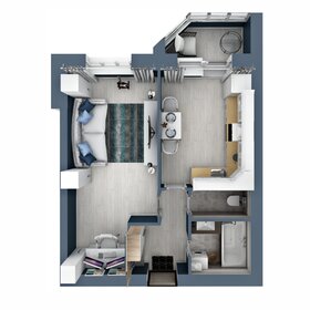 38,7 м², 1-комнатная квартира 3 491 127 ₽ - изображение 16