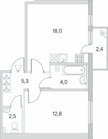 49,2 м², 2-комнатная квартира 8 500 000 ₽ - изображение 69