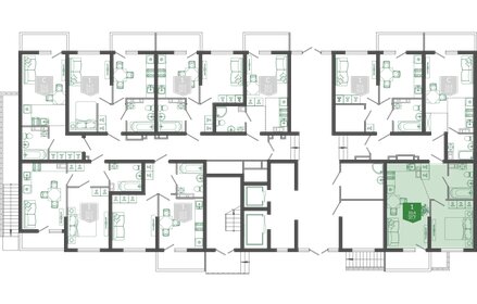 40 м², 1-комнатная квартира 15 500 000 ₽ - изображение 42