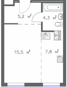 Квартира 32,8 м², 1-комнатная - изображение 1