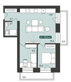 32,3 м², 2-комнатная квартира 3 165 000 ₽ - изображение 120