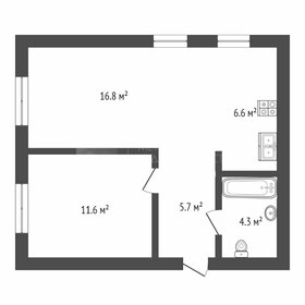 Квартира 45 м², 1-комнатная - изображение 1