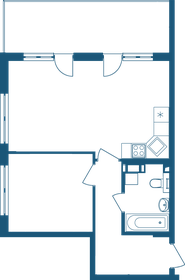 Квартира 59,8 м², 2-комнатные - изображение 1