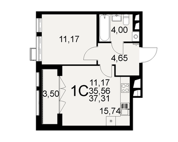 40 м², 1-комнатная квартира 6 403 200 ₽ - изображение 8