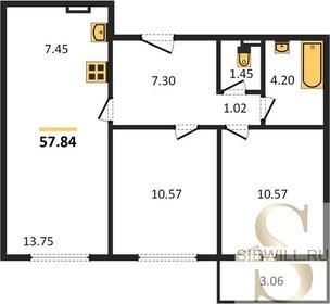 68,4 м², 3-комнатная квартира 6 556 552 ₽ - изображение 27