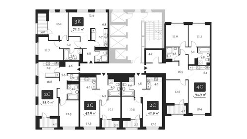 Квартира 95 м², 4-комнатная - изображение 2
