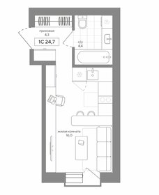 24,7 м², квартира-студия 3 390 000 ₽ - изображение 7