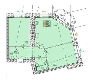 Квартира 56,6 м², 2-комнатная - изображение 1