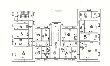 50,3 м², 1-комнатная квартира 7 100 000 ₽ - изображение 113