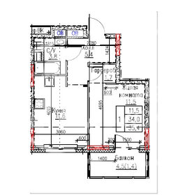 29,5 м², 1-комнатная квартира 3 900 000 ₽ - изображение 53