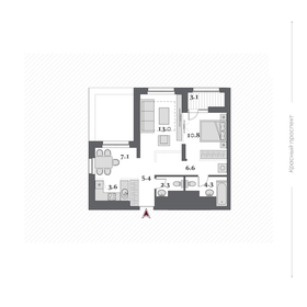 59,8 м², 2-комнатная квартира 17 200 000 ₽ - изображение 44