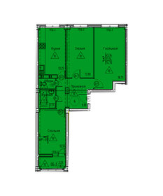 74 м², 3-комнатная квартира 8 135 600 ₽ - изображение 17