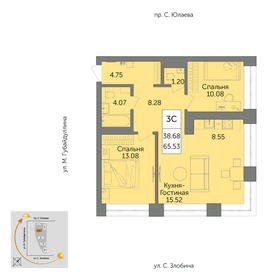 89,1 м², 3-комнатная квартира 11 576 500 ₽ - изображение 24