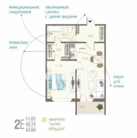 39,7 м², 1-комнатная квартира 3 688 380 ₽ - изображение 26