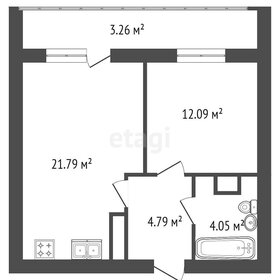 Квартира 42,7 м², 1-комнатная - изображение 3