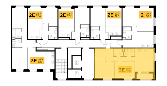 75 м², 3-комнатная квартира 13 000 000 ₽ - изображение 99