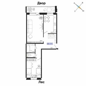 29,7 м², 1-комнатная квартира 3 100 000 ₽ - изображение 73