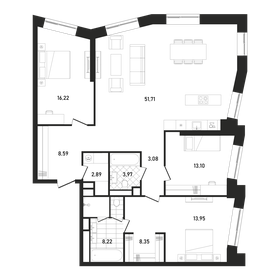 115,7 м², 3-комнатная квартира 101 654 440 ₽ - изображение 25