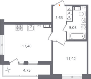 48,1 м², 1-комнатная квартира 11 275 000 ₽ - изображение 107