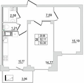 68,1 м², 3-комнатная квартира 4 200 000 ₽ - изображение 60