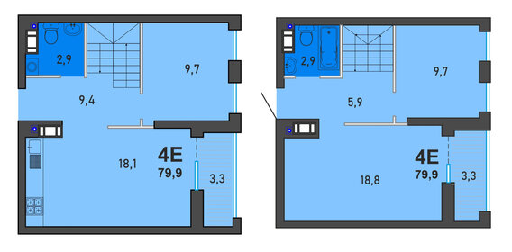 Квартира 79,9 м², 4-комнатная - изображение 1