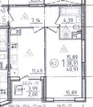 43 м², 2-комнатная квартира 4 650 000 ₽ - изображение 111