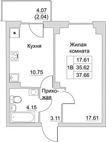 37,7 м², 1-комнатная квартира 2 939 820 ₽ - изображение 14