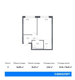 40,6 м², 1-комнатная квартира 4 500 000 ₽ - изображение 41